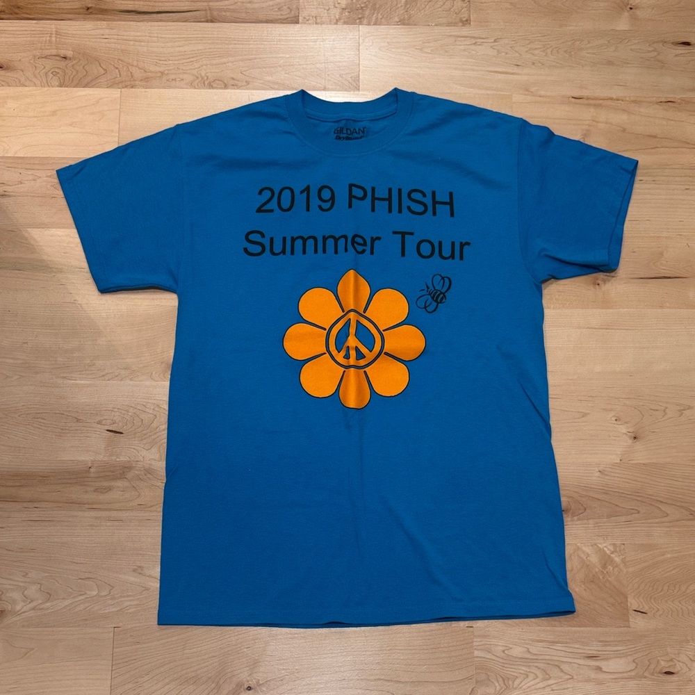 Phish Alpine Valley T-Shirt with Orange Flower Design